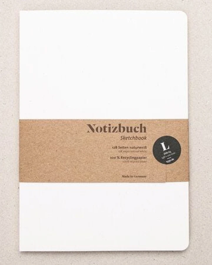 tyyp Notizbuch A5 Softcover – Recyclingpapier – blanko – perforiert