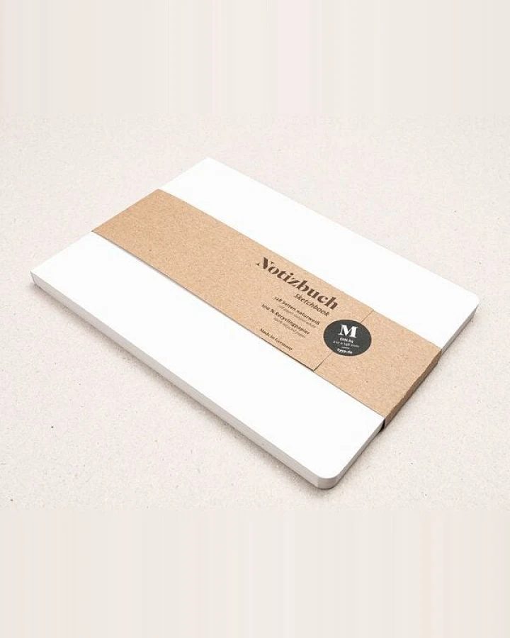 tyyp Notizbuch A5 querformat Softcover – Recyclingpapier – blanko – perforiert