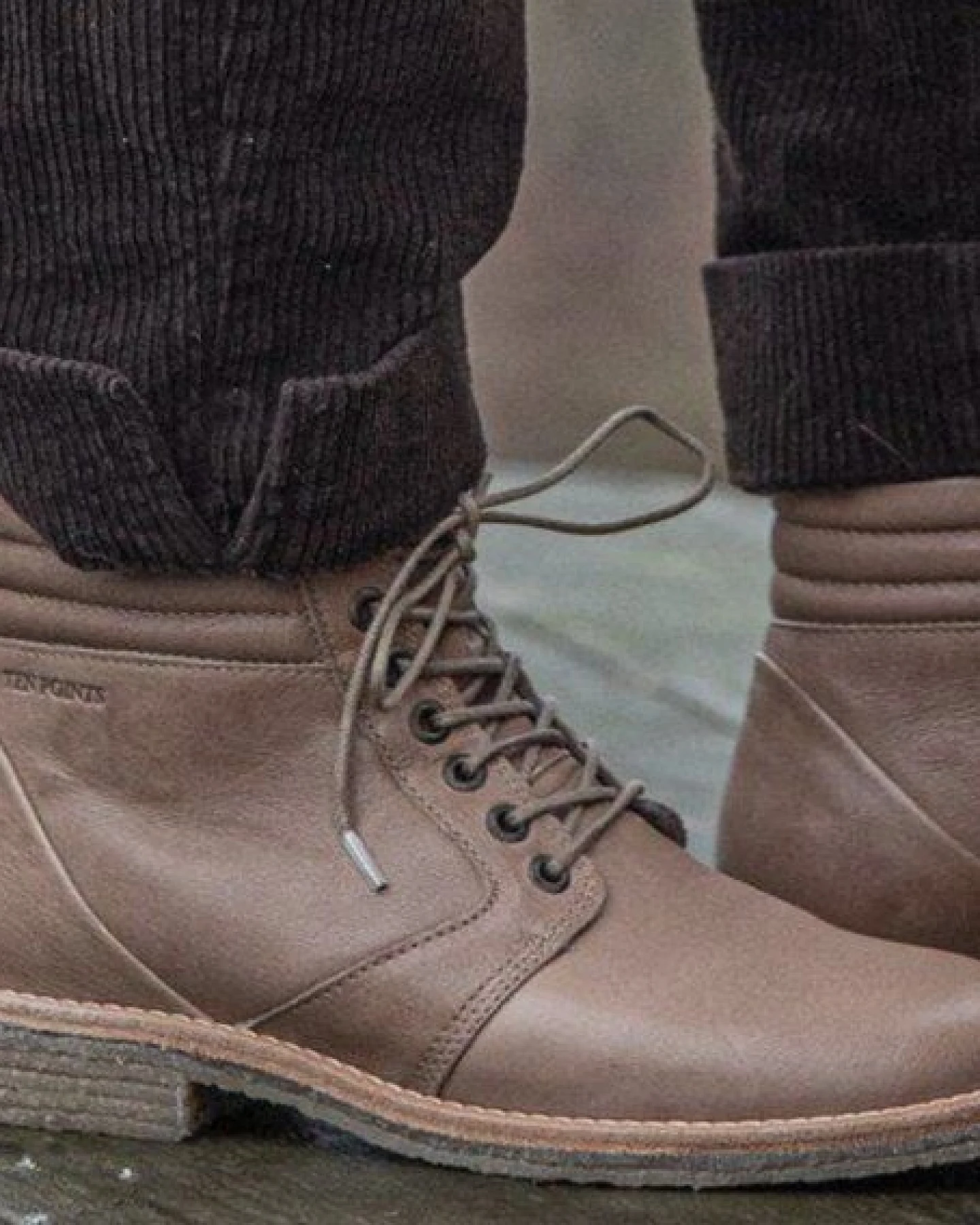 Ten Points Schnürschuhe Astrid aus Leder mit Wollfutter – Ansicht 4