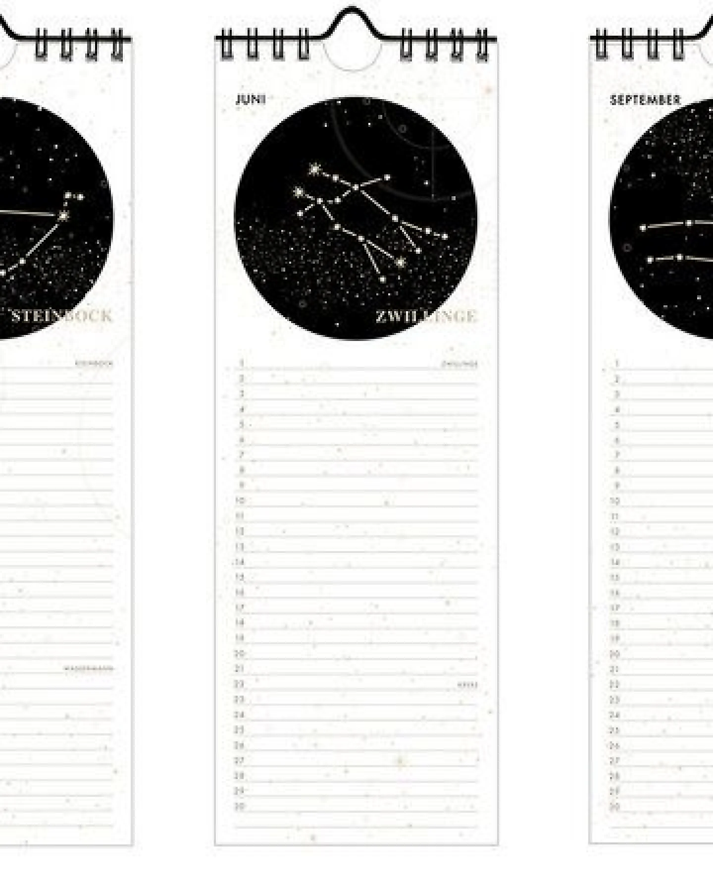 renna deluxe Geburtstagskalender STERNZEICHEN immerwährend – Ansicht 2