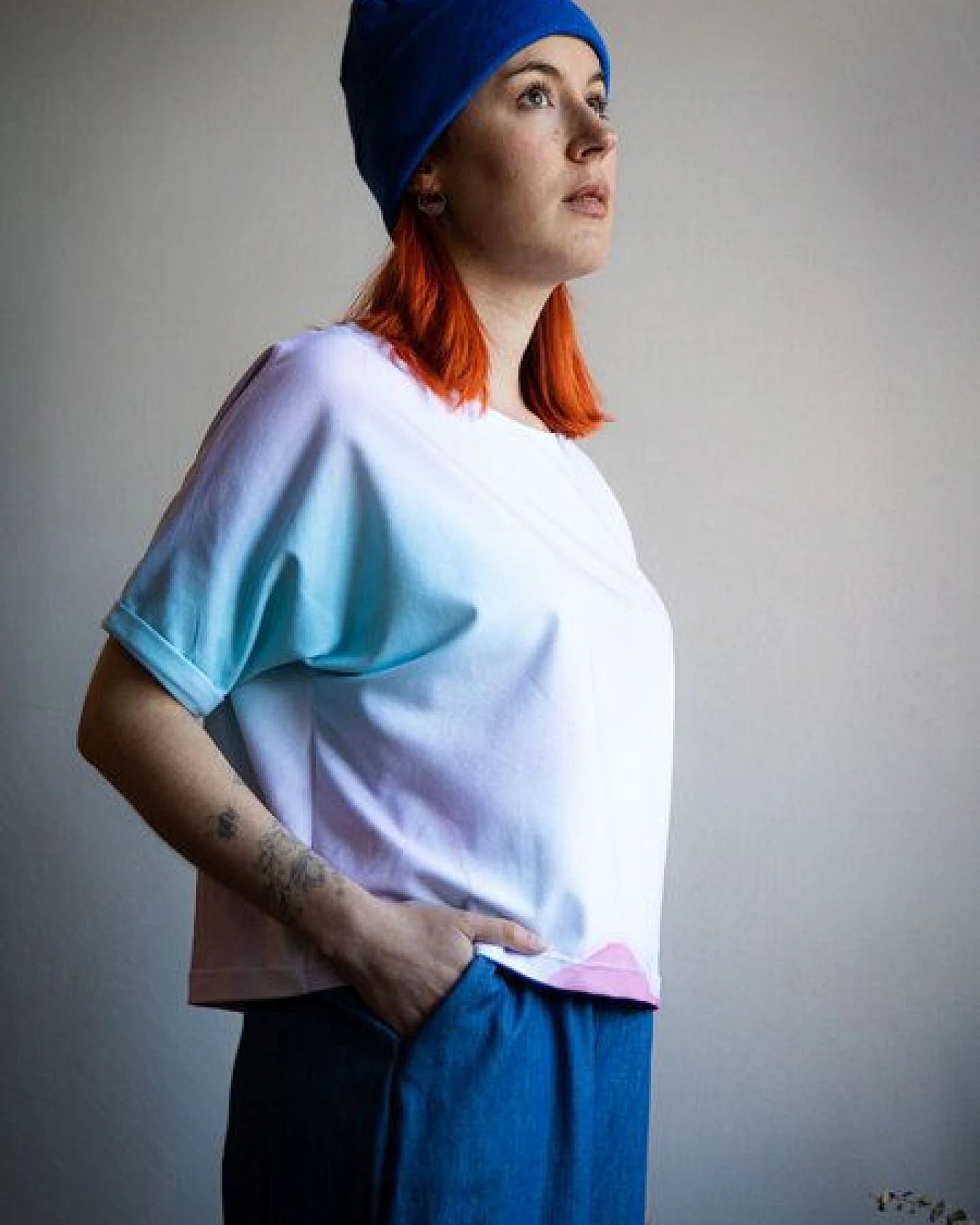 Ecostories Damen T-Shirt Aquarell – Ansicht 3