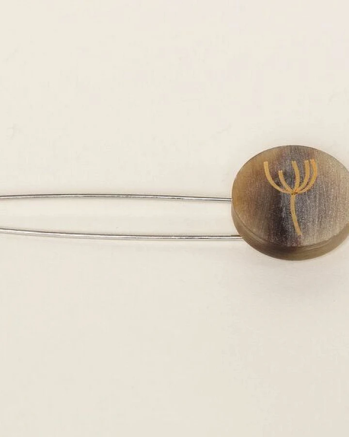 nahtur-design Brosche mit Horndeko