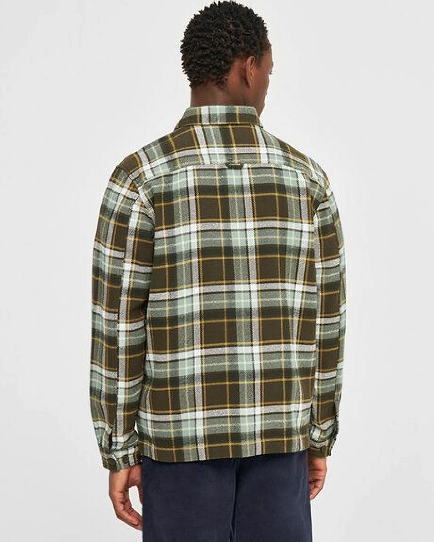 KnowledgeCotton Apparel Flanell-Overshirt - Big checked heavy flannel overshirt - aus Bio-Baumwolle – Ansicht 2
