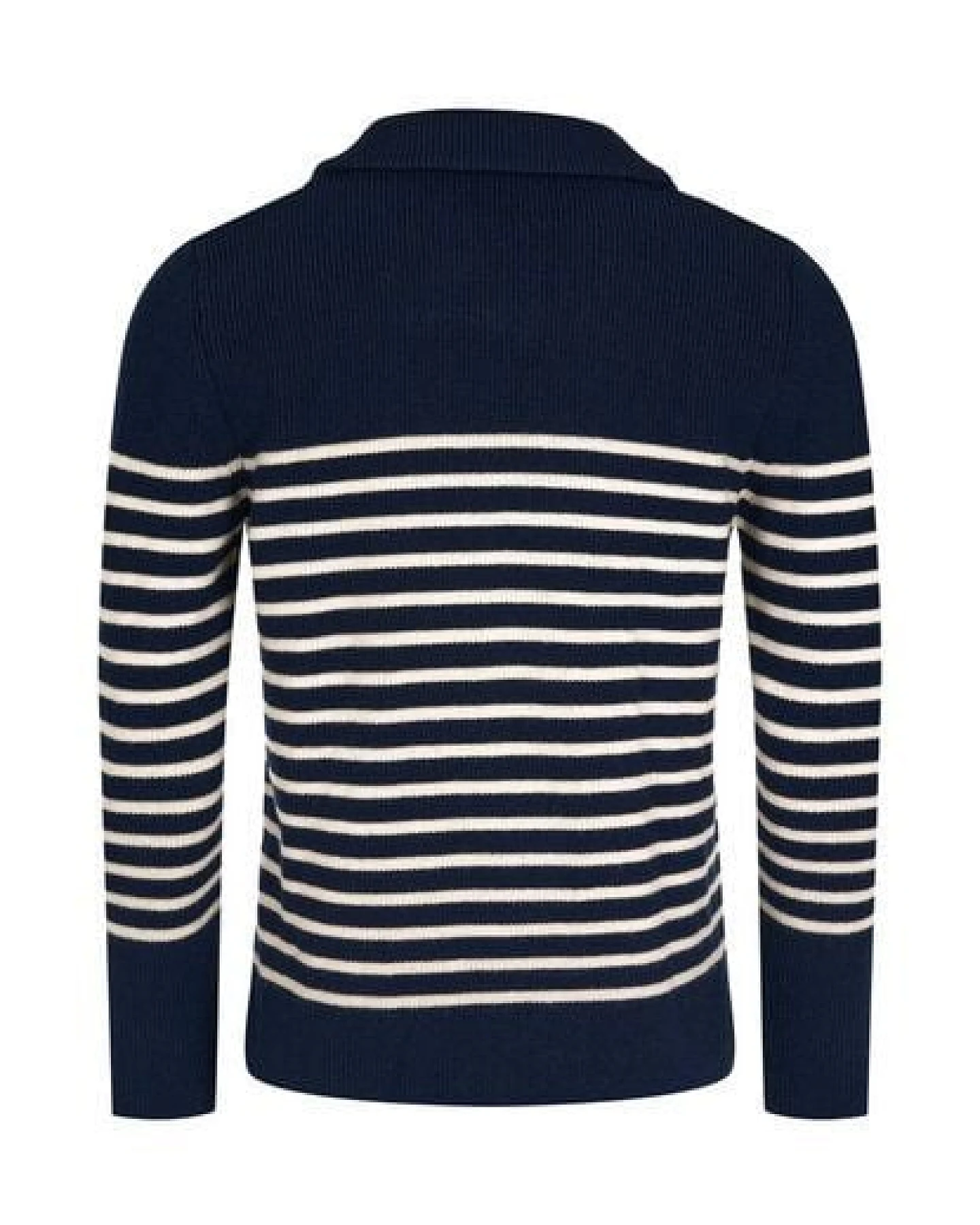KnowledgeCotton Apparel Troyer - 1/2 neck zip merino wool rib knit - aus Bio-Wolle – Ansicht 4