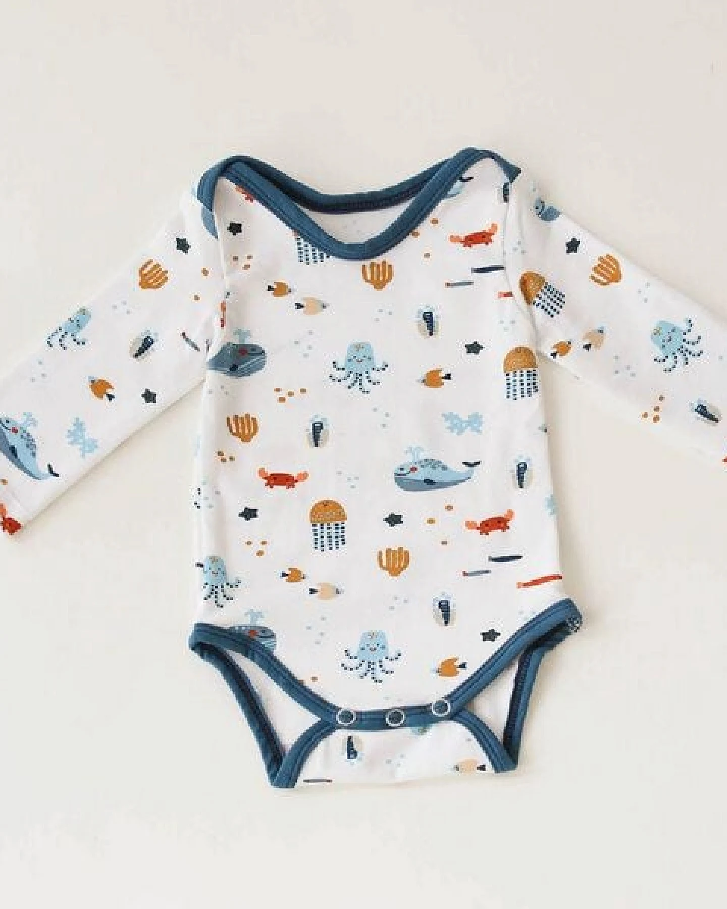 Langarm Baby Body *Wale* Bio Baumwolle – Ansicht 2