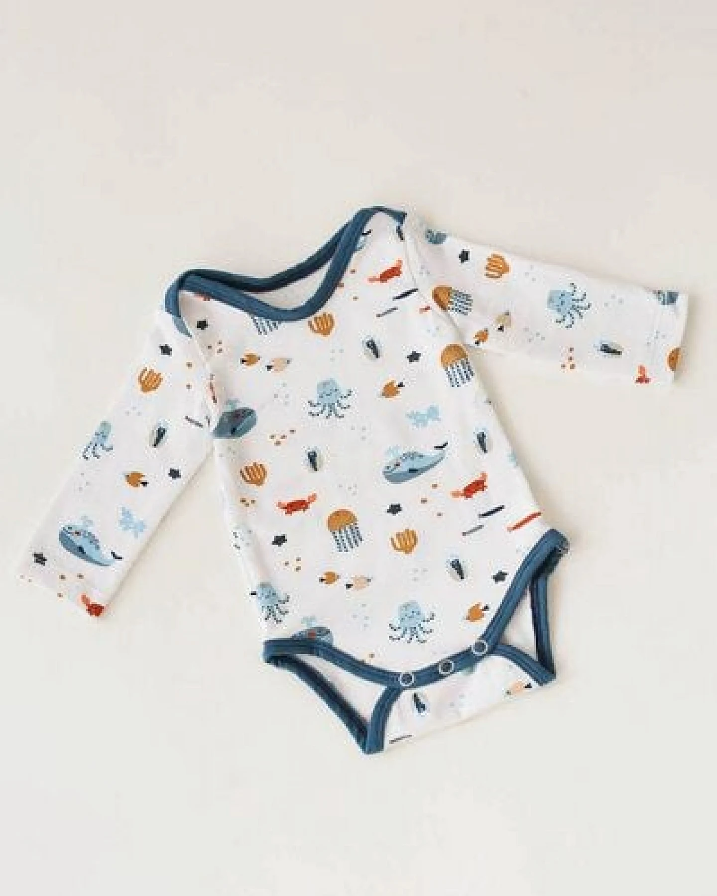 Langarm Baby Body *Wale* Bio Baumwolle – Ansicht 3