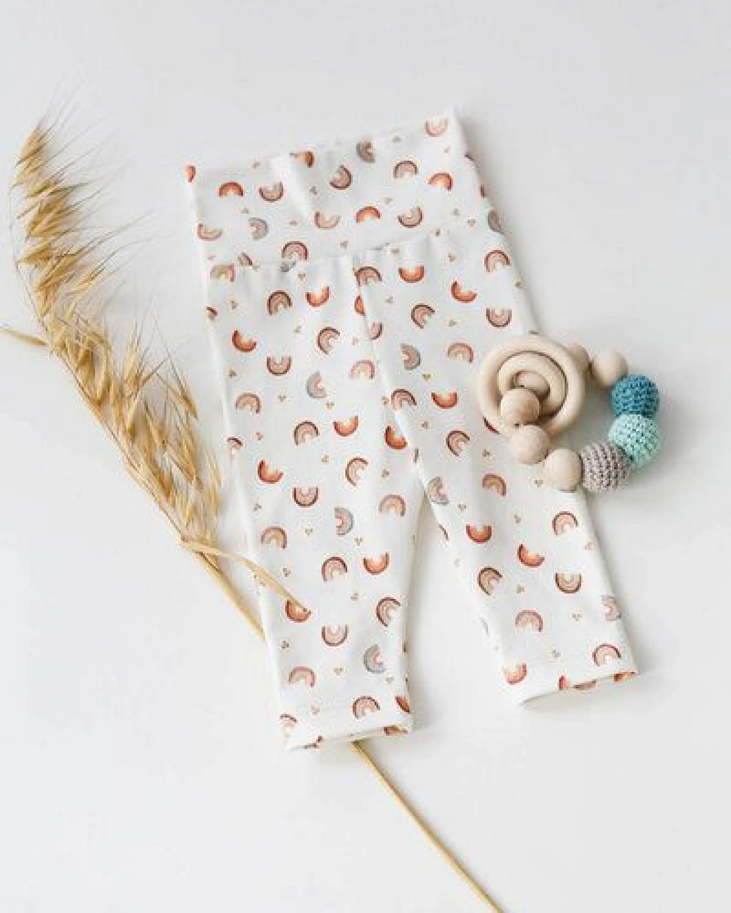 Baby Leggings *Regenbogen* Bio Baumwolle – Ansicht 3