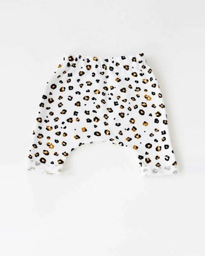 Baby Sweat Hose *Leopard* Bio Baumwolle
