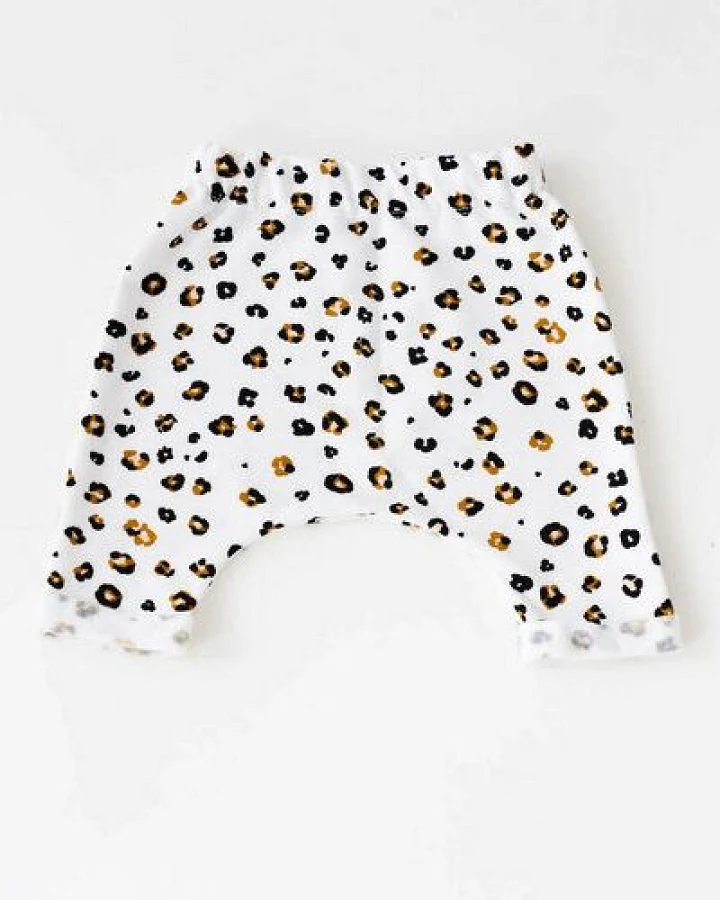 Baby Sweat Hose *Leopard* Bio Baumwolle