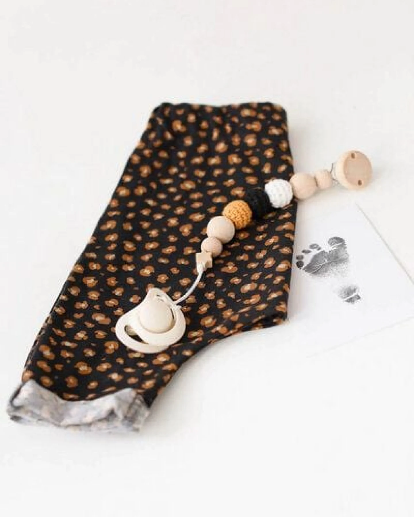 Baby Jersey Hose *Leopard schwarz* Bio Baumwolle – Ansicht 4
