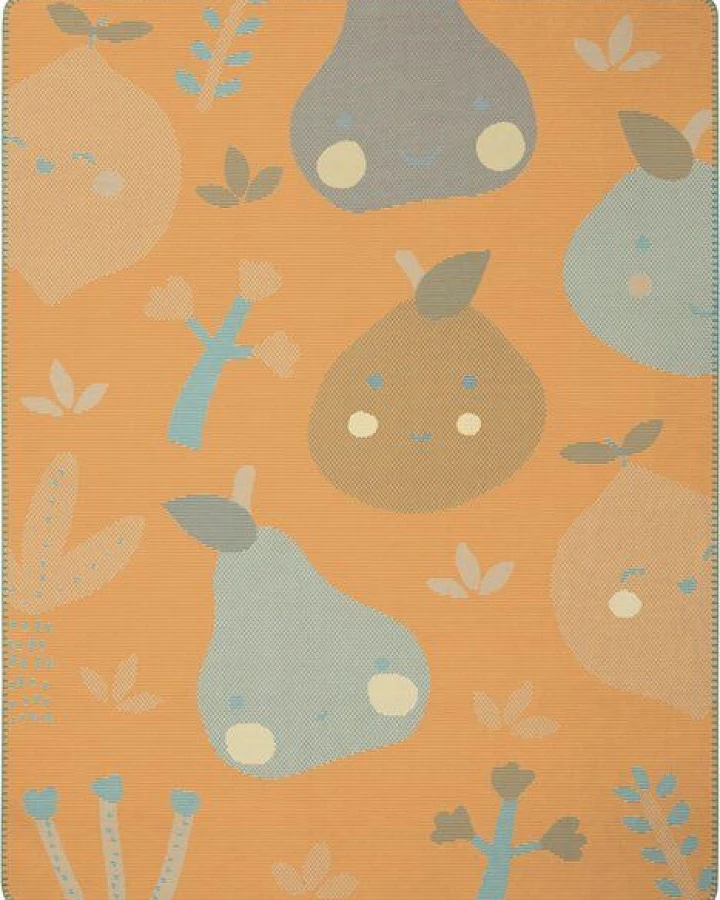 biederlack Baby-und Kinderdecke "Little Fruits- terra oder aqua" - GRS Standard