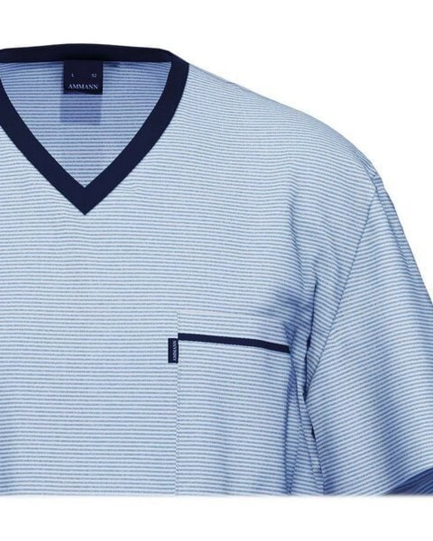 Ammann Herren Pyjama Schlafanzug kurz aus Bio-Baumwolle – Ansicht 3
