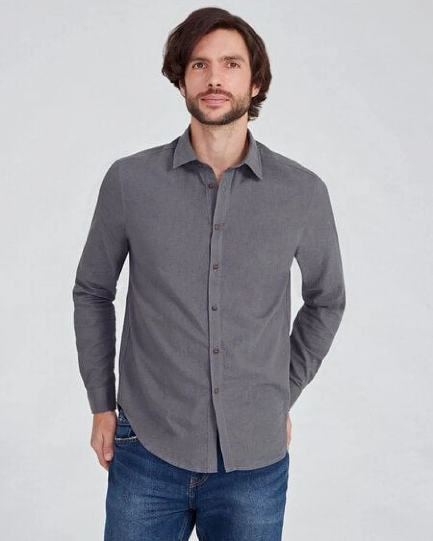 The Hemp Line leichtes, klassisches Hemd aus Hanf und Bio-Baumwolle (21210) – Ansicht 2