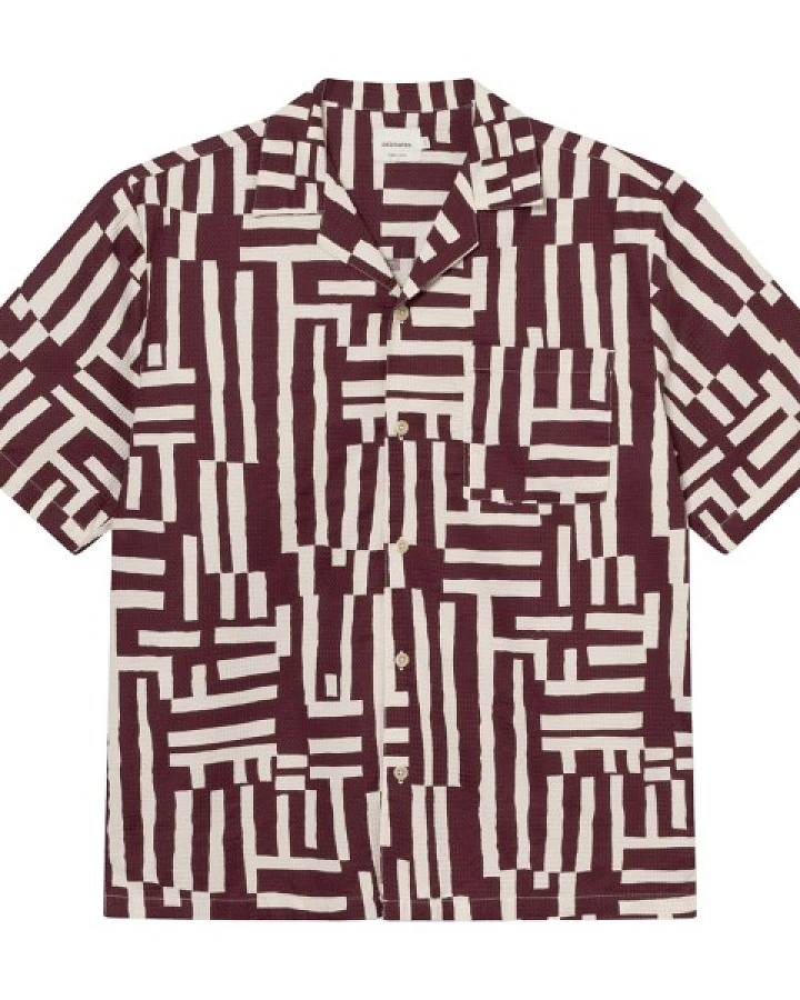 DEDICATED - Shirt Marstrand - Hemd Gr M braun