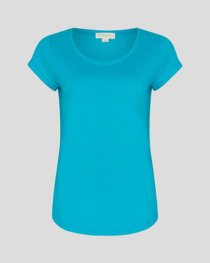 The Hemp Line Kurzarm T-Shirt mit runden Saum aus Hanf und Bio-Baumwolle (22116)