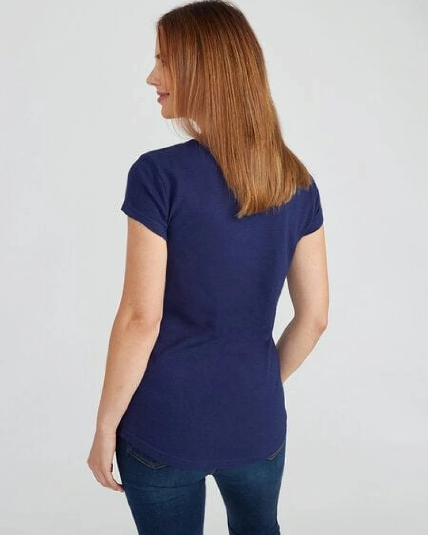 The Hemp Line Kurzarm T-Shirt mit runden Saum aus Hanf und Bio-Baumwolle (22116) – Ansicht 3