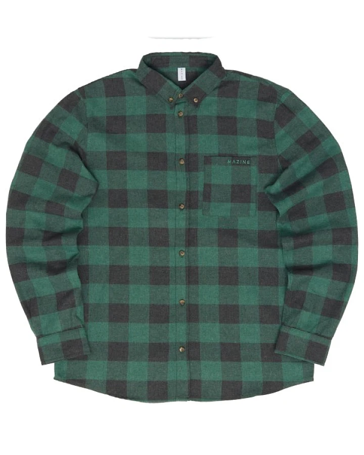 Mazine - Checked Flannel Shirt - Hemd Gr S grün