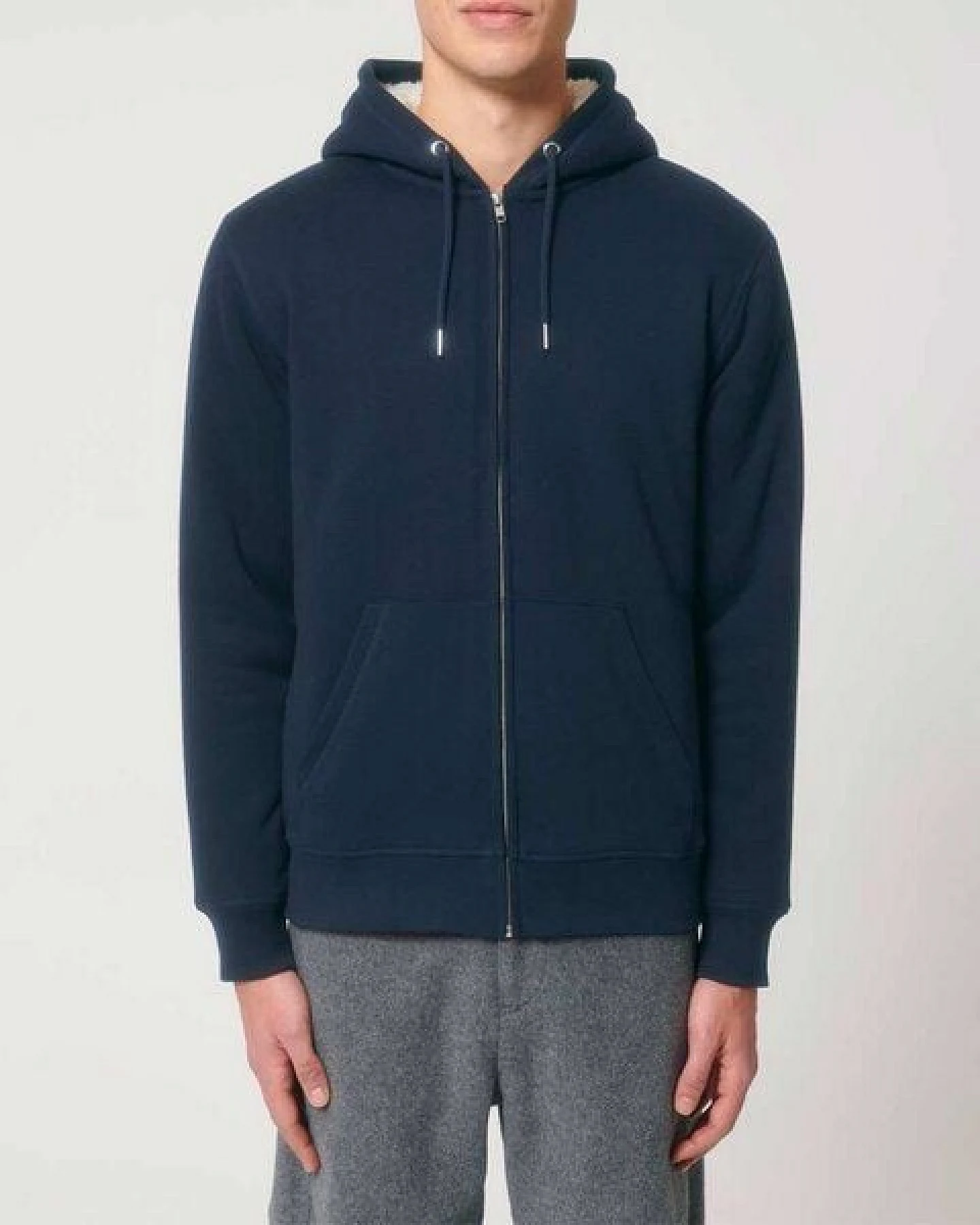 YTWOO Sherpa Hoodie, Unisex, Zip-through, nachhaltig, Bio-Baumwolle – Ansicht 4