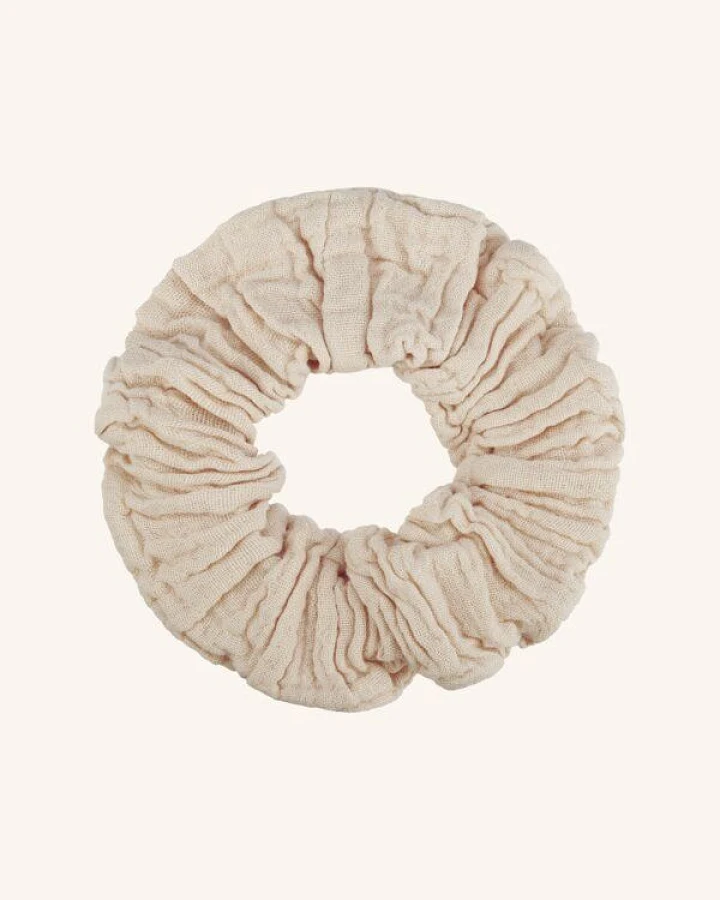 NORDLICHT Musselin Scrunchie Haargummi aus 100% Bio-Baumwolle