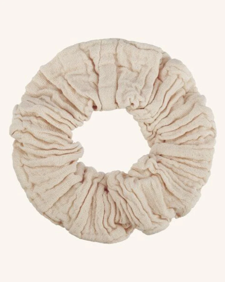 NORDLICHT Musselin Scrunchie Haargummi aus 100% Bio-Baumwolle