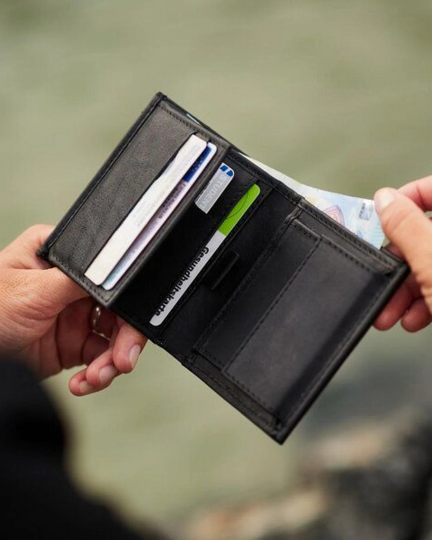 Simaru Geldbeutel mit RFID-Schutz,Portemonnaie,Geldbörse aus Leder – Ansicht 2