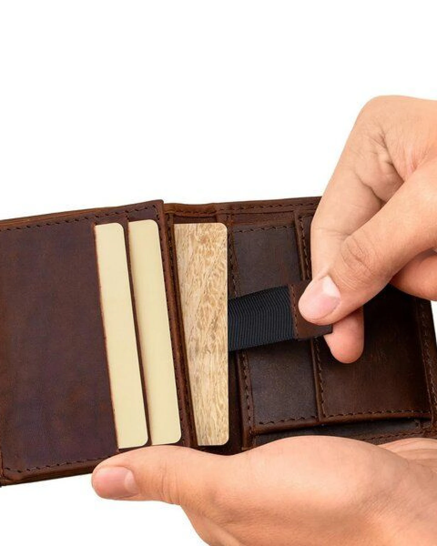 Simaru Geldbeutel mit RFID-Schutz,Portemonnaie,Geldbörse aus Leder – Ansicht 4
