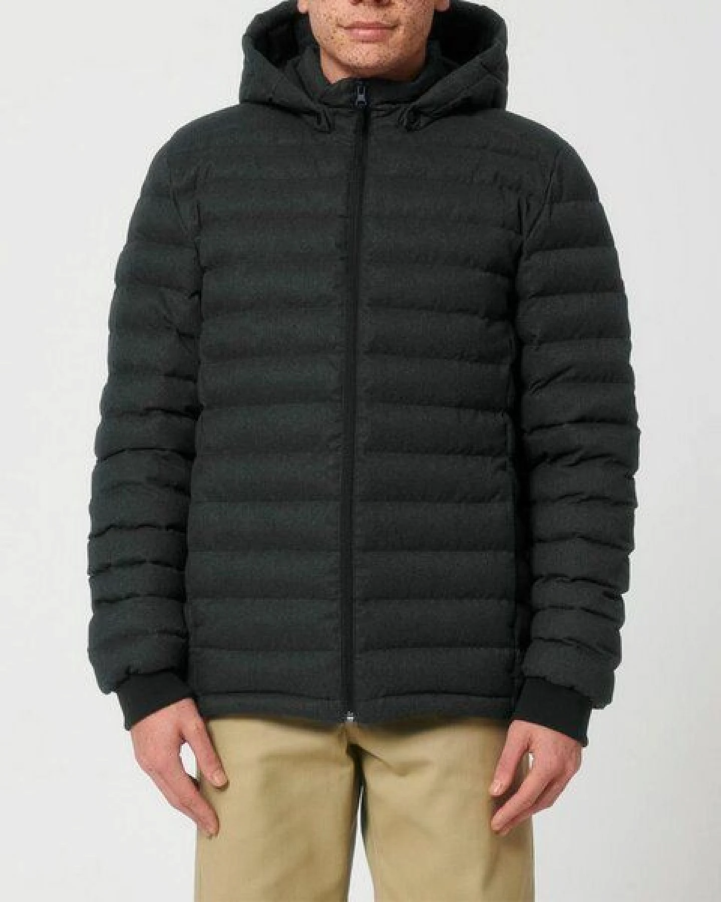 YTWOO Herren Steppjacke im Woll-Look – Ansicht 4