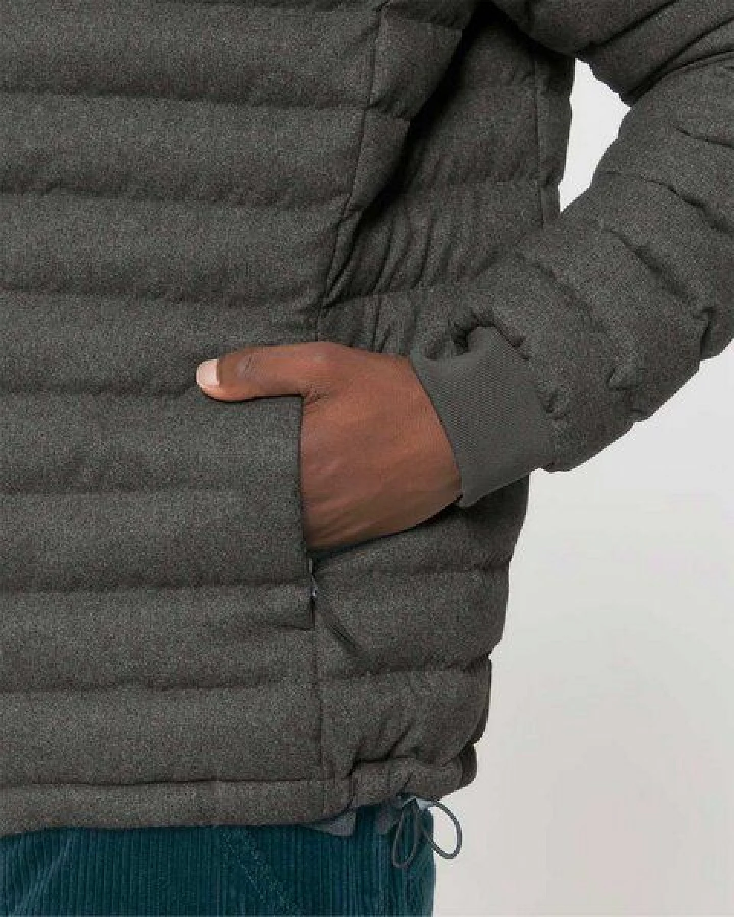 YTWOO Herren Steppjacke im Woll-Look – Ansicht 2