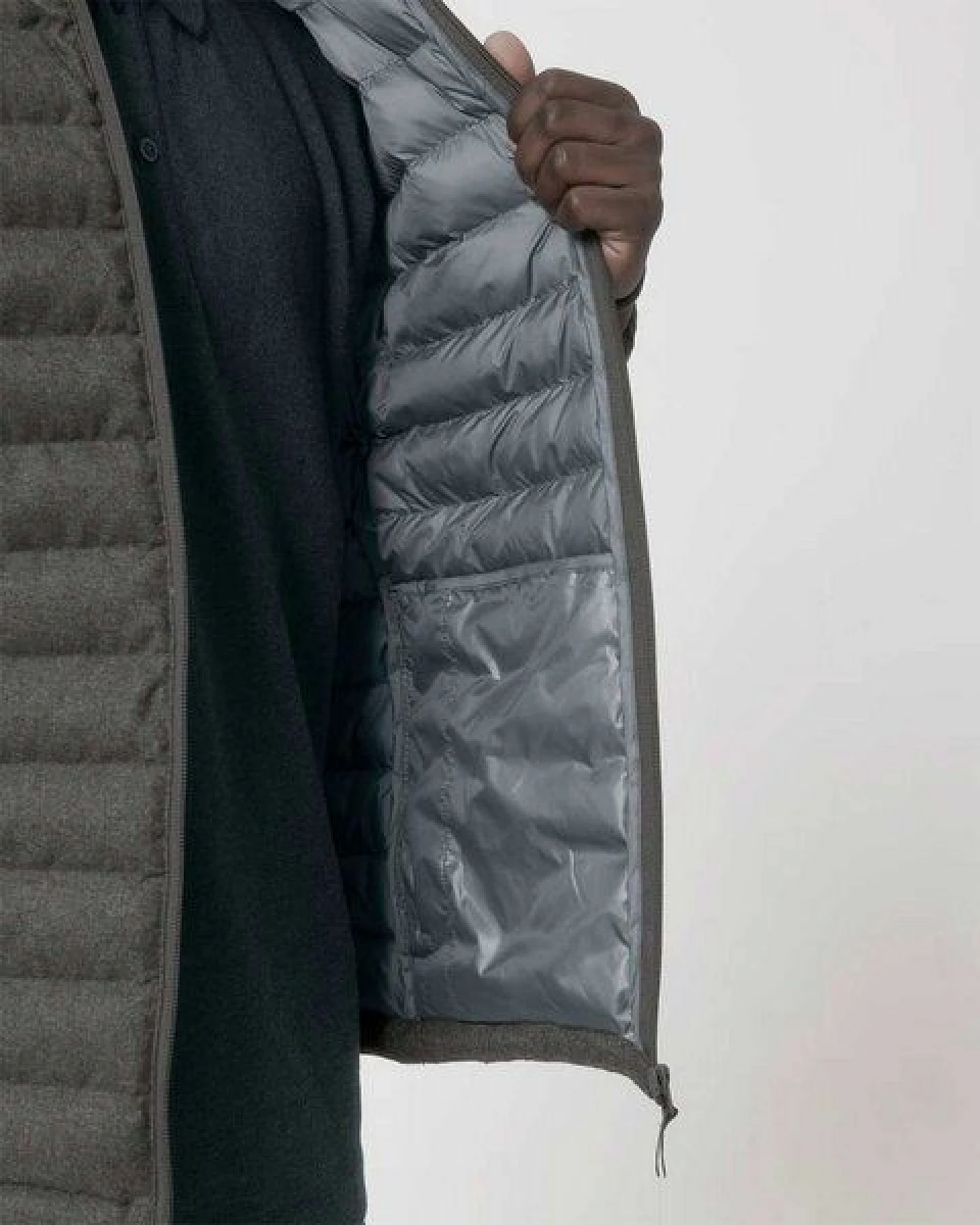 YTWOO Herren Steppjacke im Woll-Look – Ansicht 4