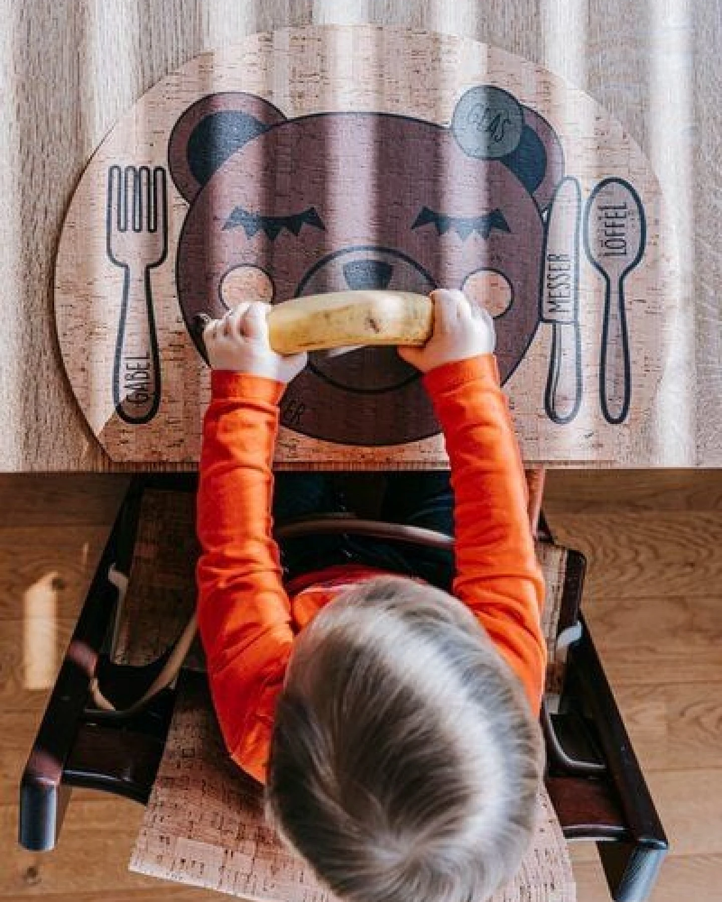 Clarissakork Kinder Tischset Enjoying Bear – Ansicht 3