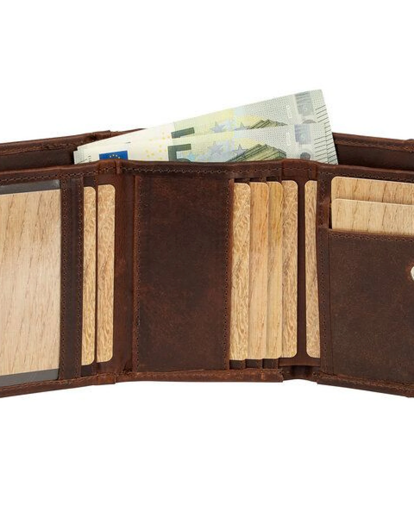 Simaru Damen Geldbörse aus Leder mit RFID-Schutz,allergikerfreundliches Portemonnaie – Ansicht 2