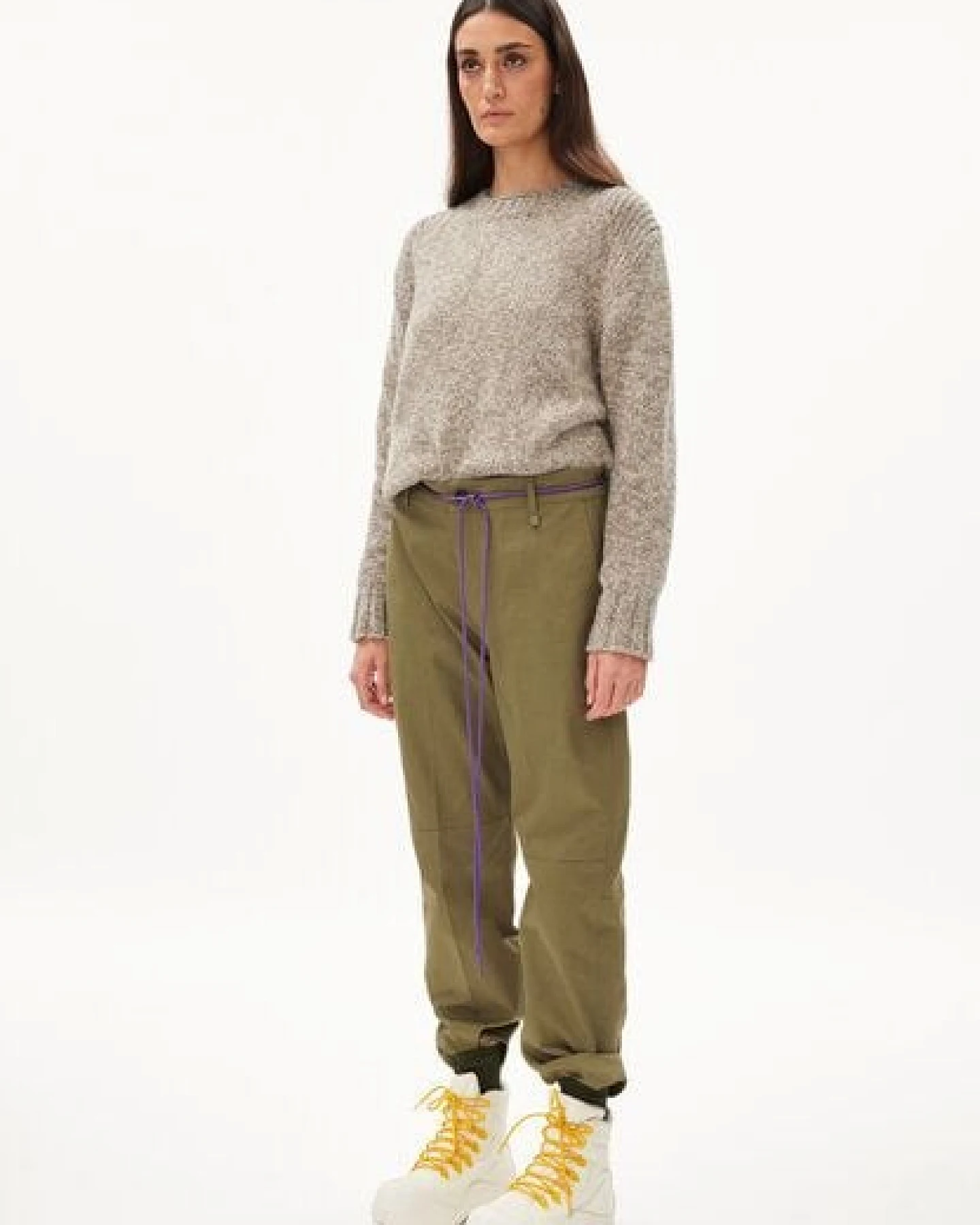 ARMEDANGELS AMALIAA LEOPARD - Damen Strick Pullover Relaxed Fit aus Bio-Woll Mix – Ansicht 4