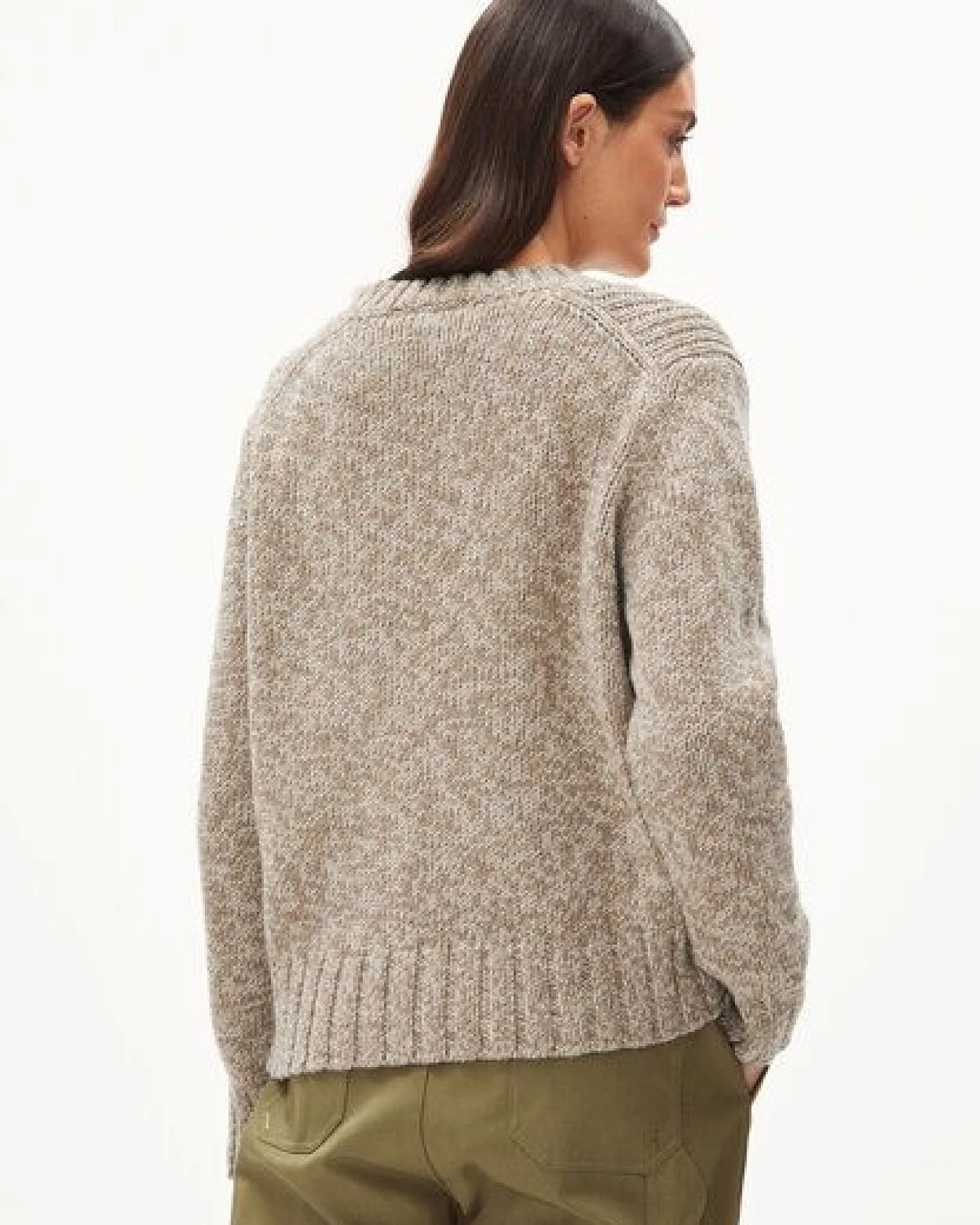 ARMEDANGELS AMALIAA LEOPARD - Damen Strick Pullover Relaxed Fit aus Bio-Woll Mix – Ansicht 2