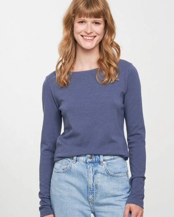 Damen Slub Longsleeve aus Bio-Baumwolle - IRIS - recolution