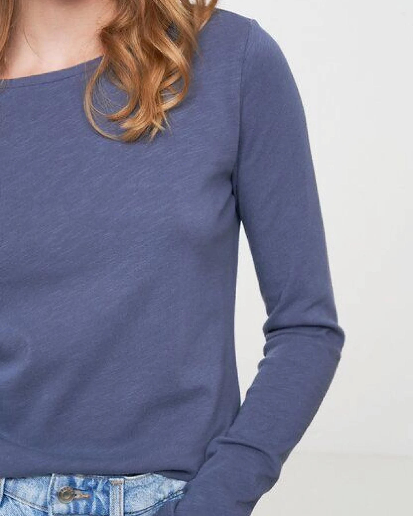 Damen Slub Longsleeve aus Bio-Baumwolle - IRIS - recolution – Ansicht 2