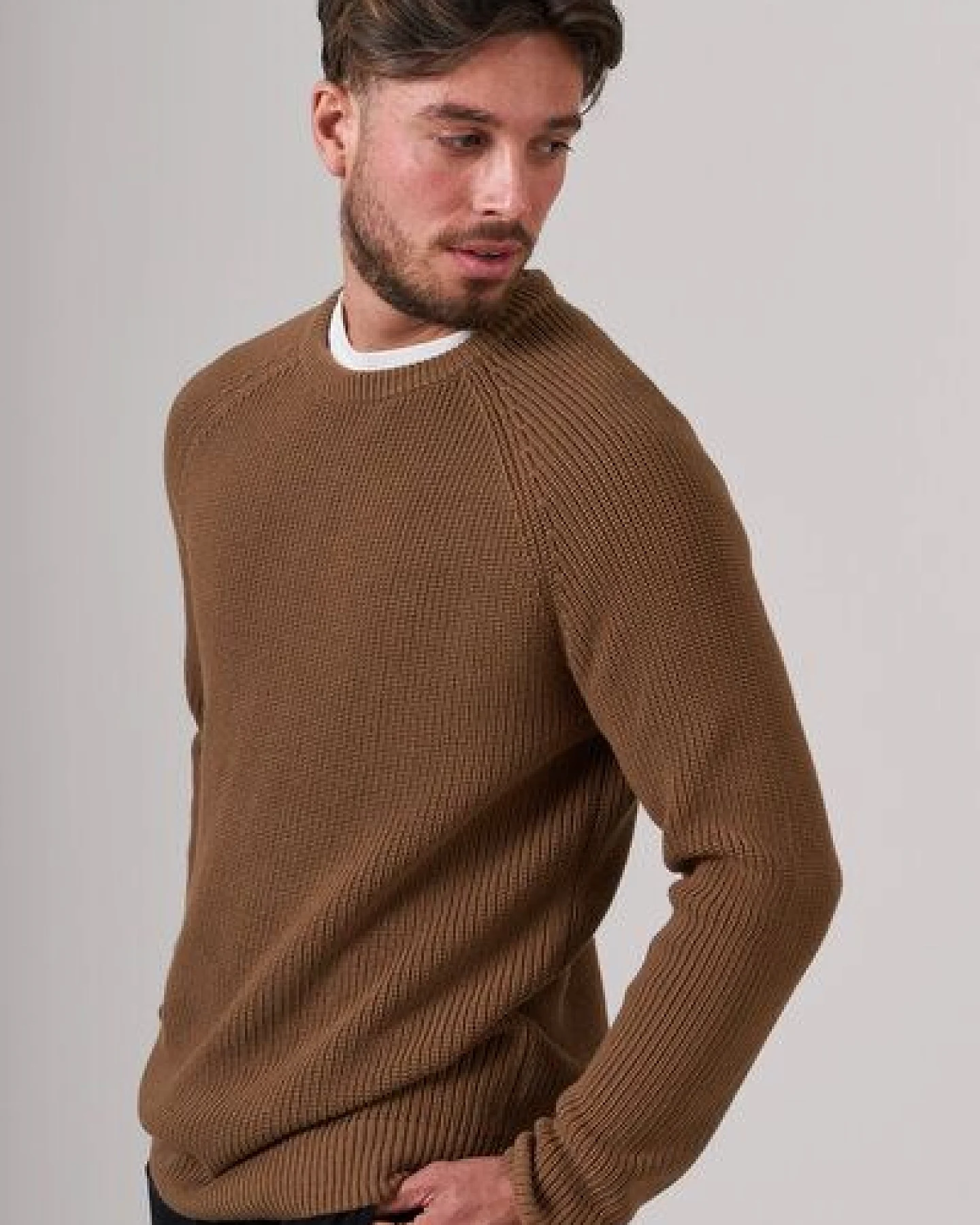 Kultgut Eco - Gemütlicher Grobstrickpullover – Ansicht 3