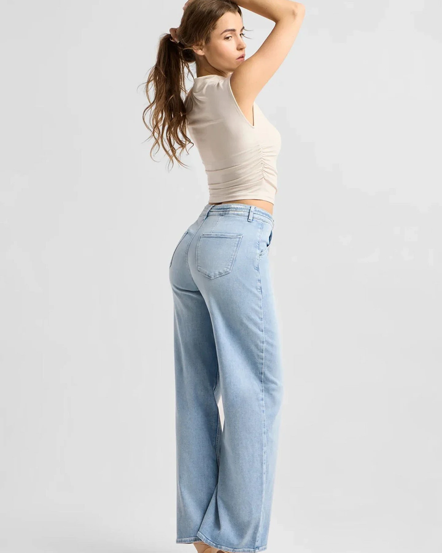 Jeans Blink Wide Barrel Light Blue – Ansicht 4