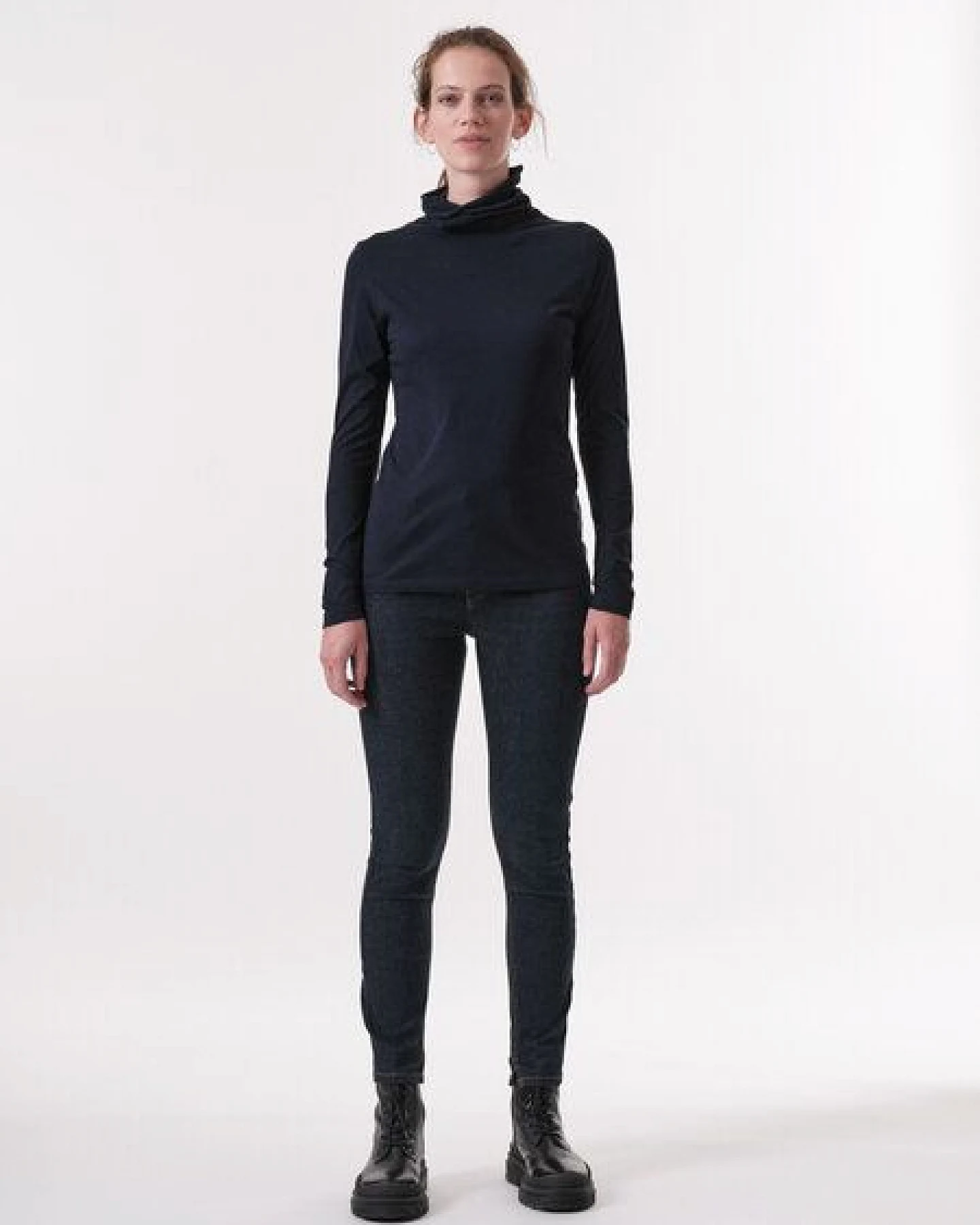 LANIUS Rollkragenshirt aus Bio-Baumwolle – Ansicht 2