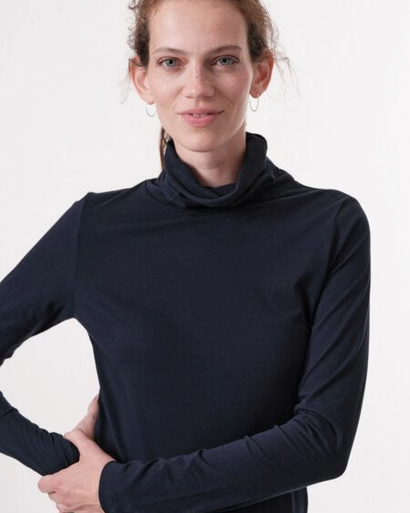 LANIUS Rollkragenshirt aus Bio-Baumwolle – Ansicht 3