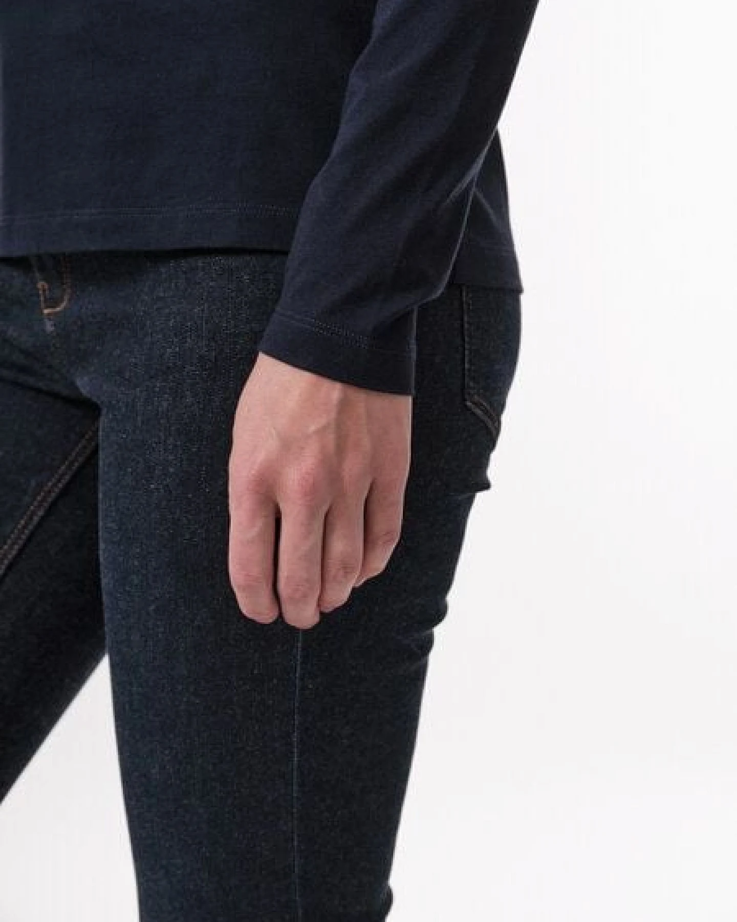 LANIUS Rollkragenshirt aus Bio-Baumwolle – Ansicht 4