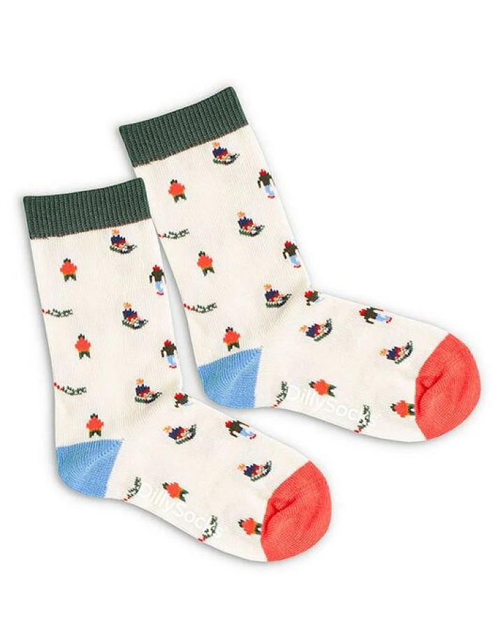 DillySocks Kindersocken Lil Sled aus Biobaumwoll-Mix