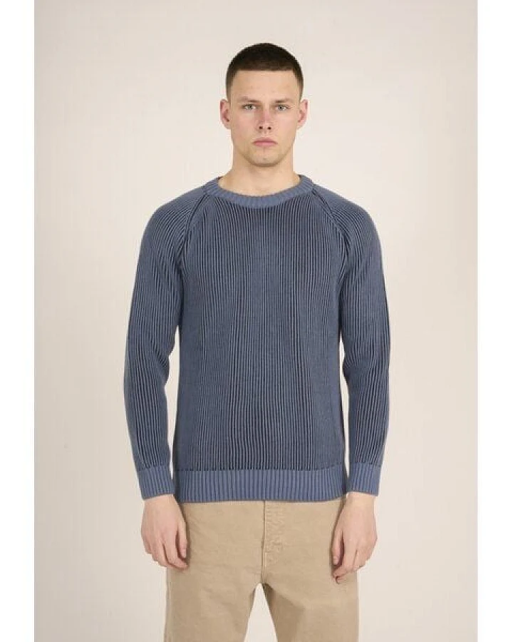 KnowledgeCotton Apparel Strickpullover TWO TONED aus Bio-Baumwolle