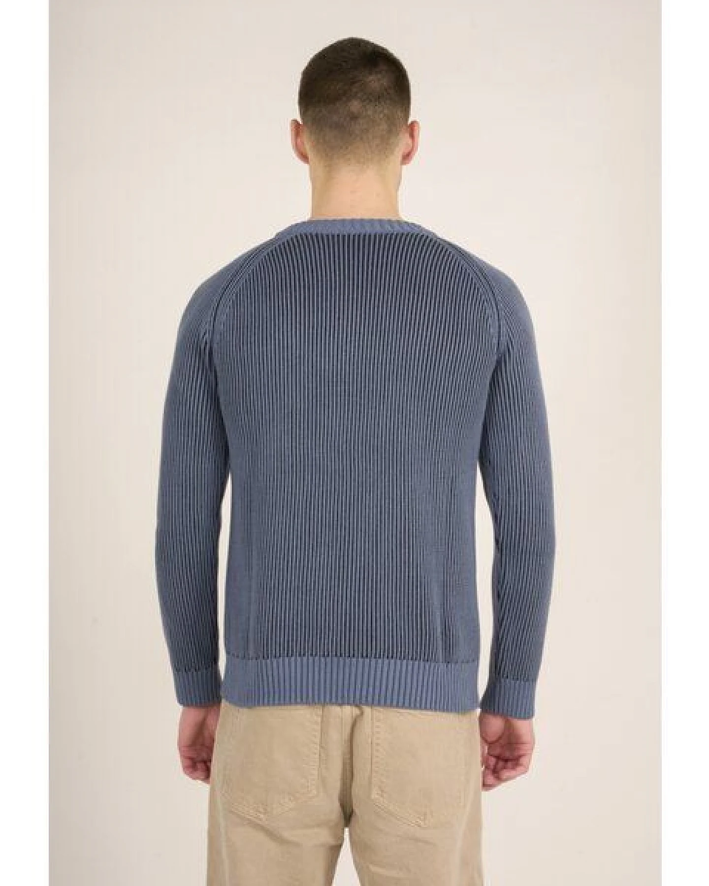 KnowledgeCotton Apparel Strickpullover TWO TONED aus Bio-Baumwolle – Ansicht 2