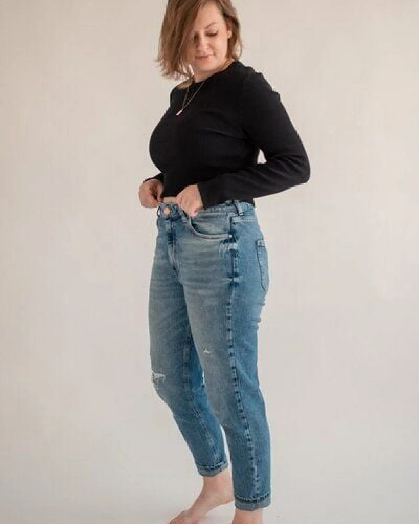 Marenika Langarm Crop-Top Ella aus Bio-Baumwolle – Ansicht 4