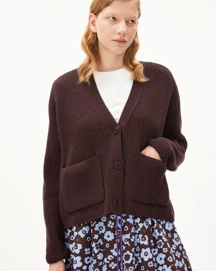 ARMEDANGELS NAOKAA - Damen Strick Cardigan Loose Fit aus Bio-Woll Mix (recycelt)