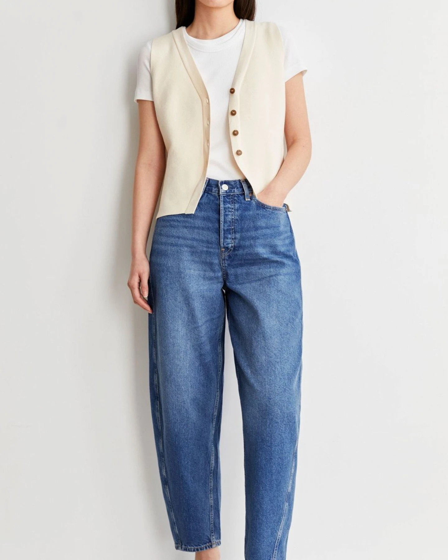 Jeans Barrel Leg Baarly Jean Crunchy – Ansicht 6