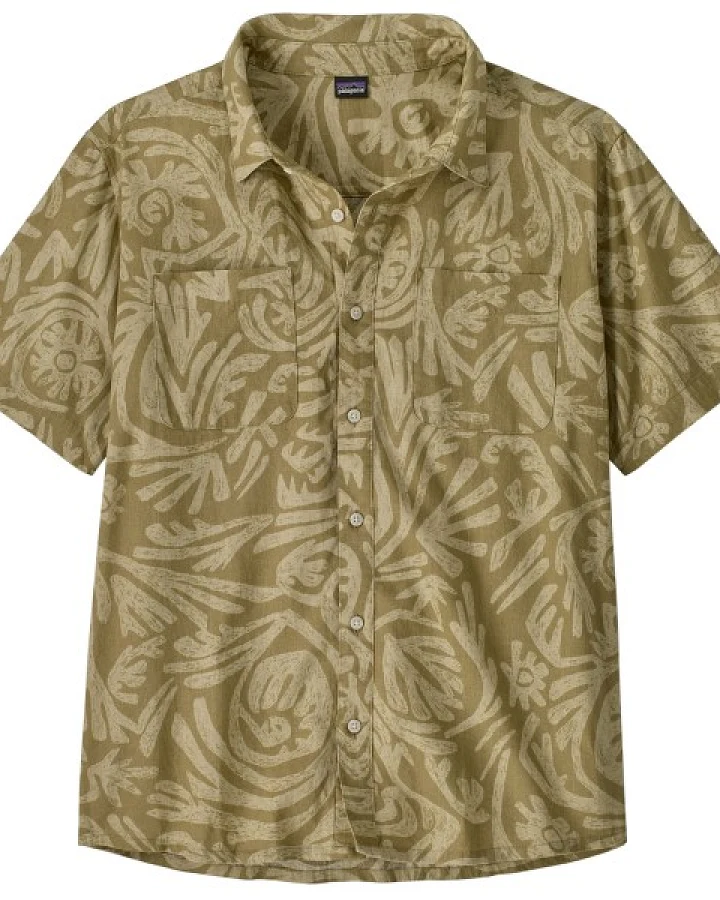 Patagonia - Back Step Shirt - Hemd Gr S beige/oliv