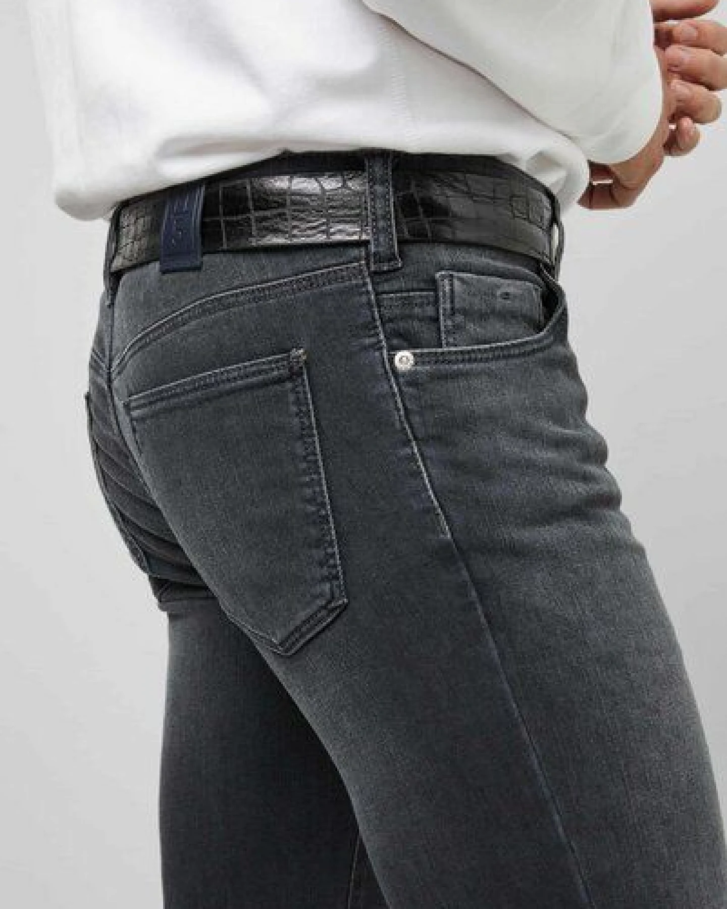 M 5 BY MEYER Super Stretch Used Denim – Ansicht 4