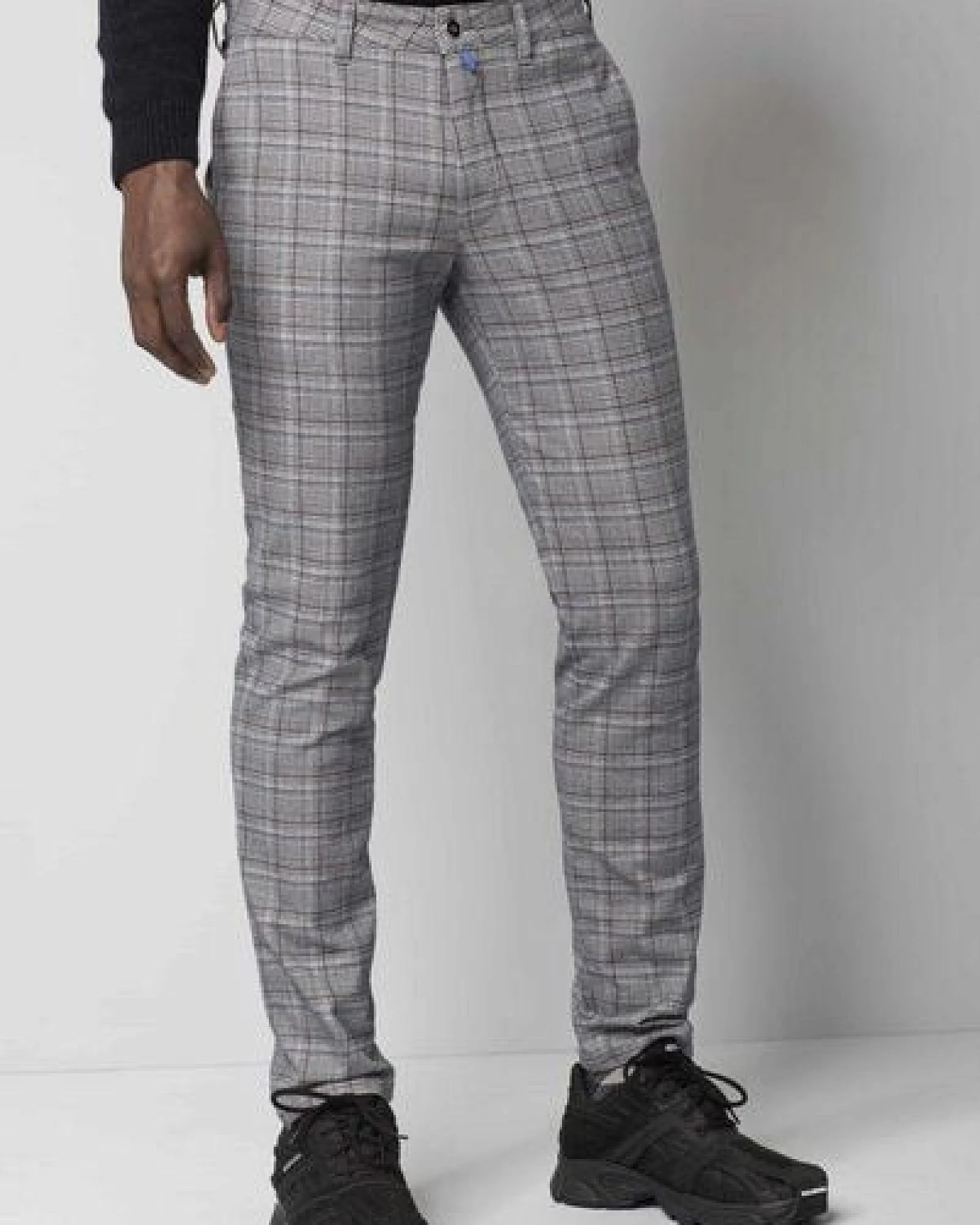 M 5 BY MEYER CHECK PATTERN BAUMWOLL CHINO – Ansicht 2