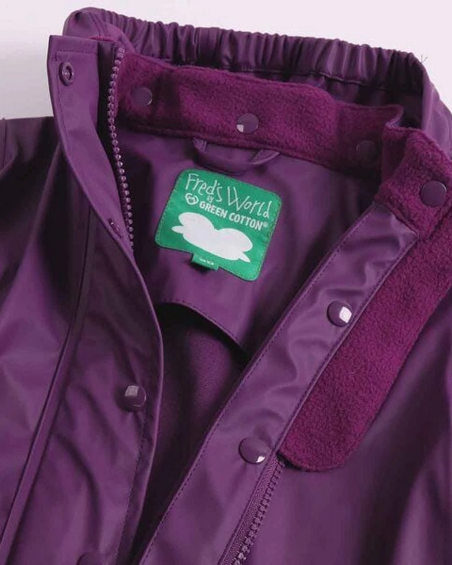 Fred's World by Green Cotton Outdoorjacke violett und petrol by "Green Cotton" – Ansicht 3